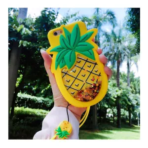 Liquid Glitter Pineapple Case