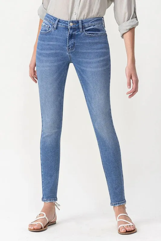 Mid Rise Ankle Skinny Jeans