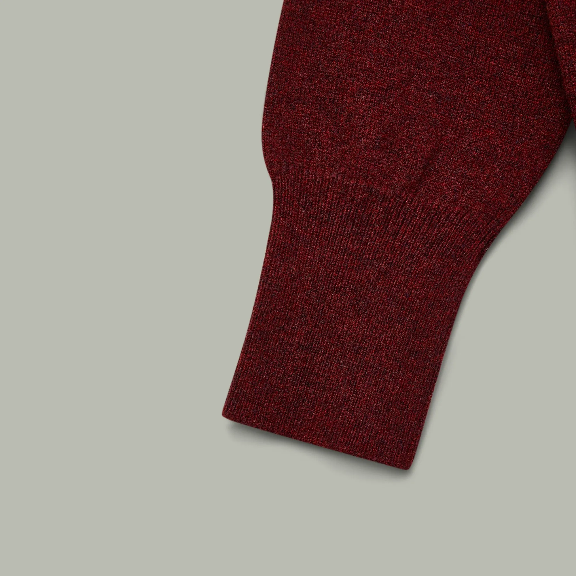Northwood Wool V-Neck Sweater [RED VELVET]