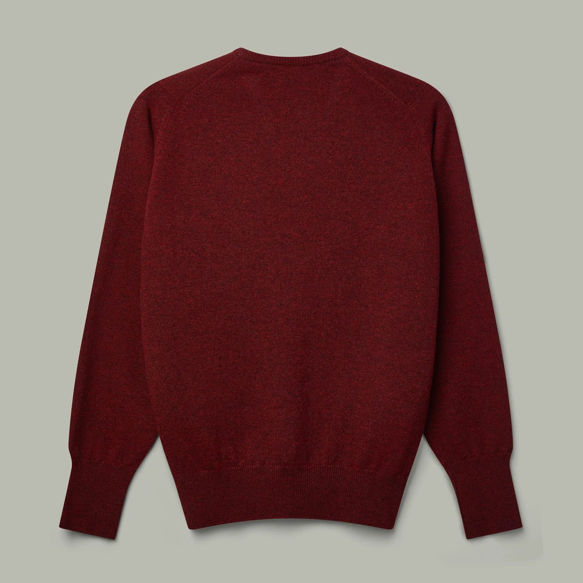 Northwood Wool V-Neck Sweater [RED VELVET]