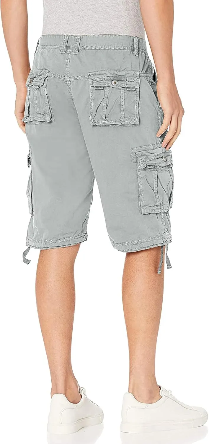OCHENTA Men's Loose Fit Cargo Shorts with Multi Pockets