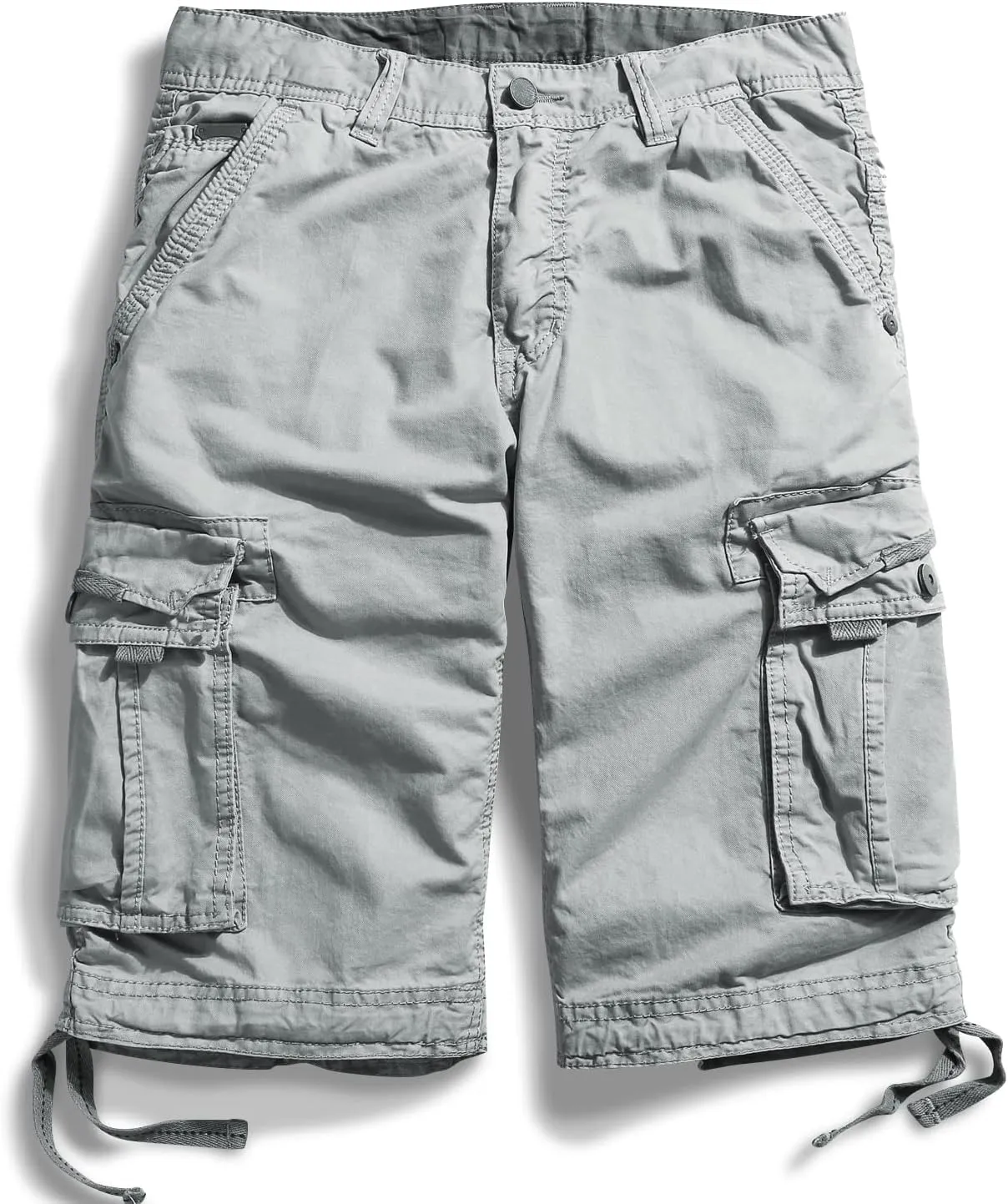 OCHENTA Men's Loose Fit Cargo Shorts with Multi Pockets