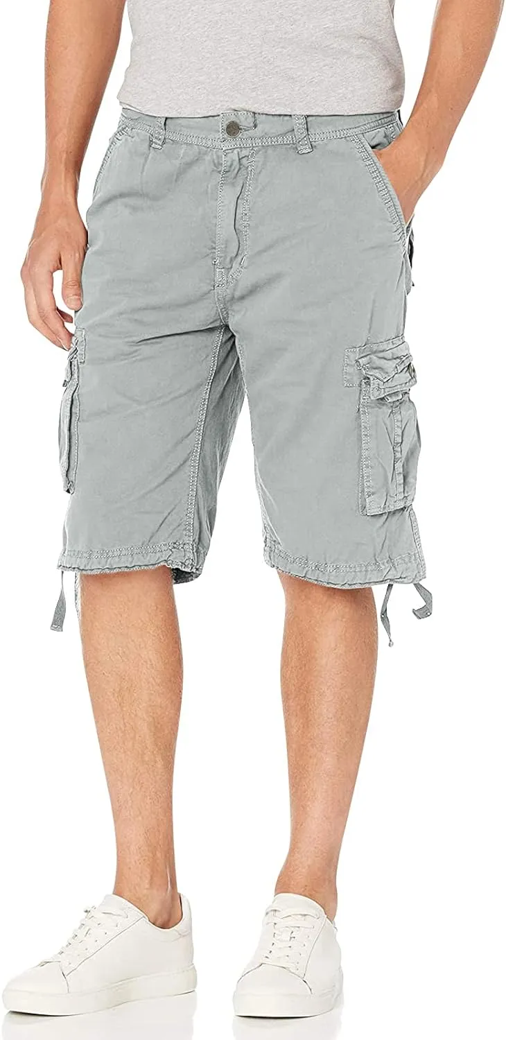 OCHENTA Men's Loose Fit Cargo Shorts with Multi Pockets
