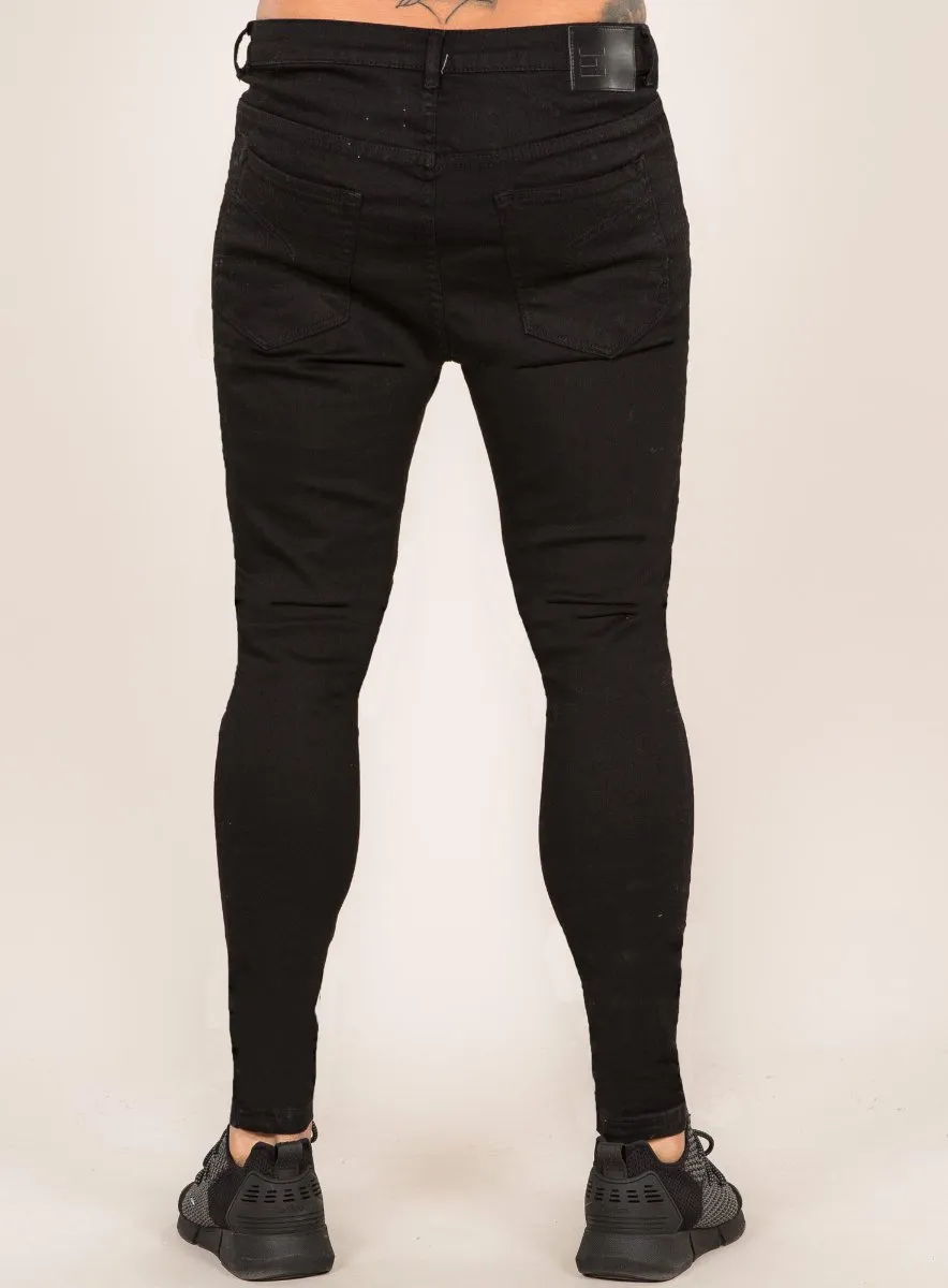 Super Spray On Skinny Jeans - Black