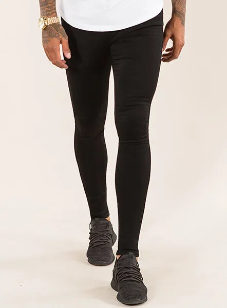 Super Spray On Skinny Jeans - Black