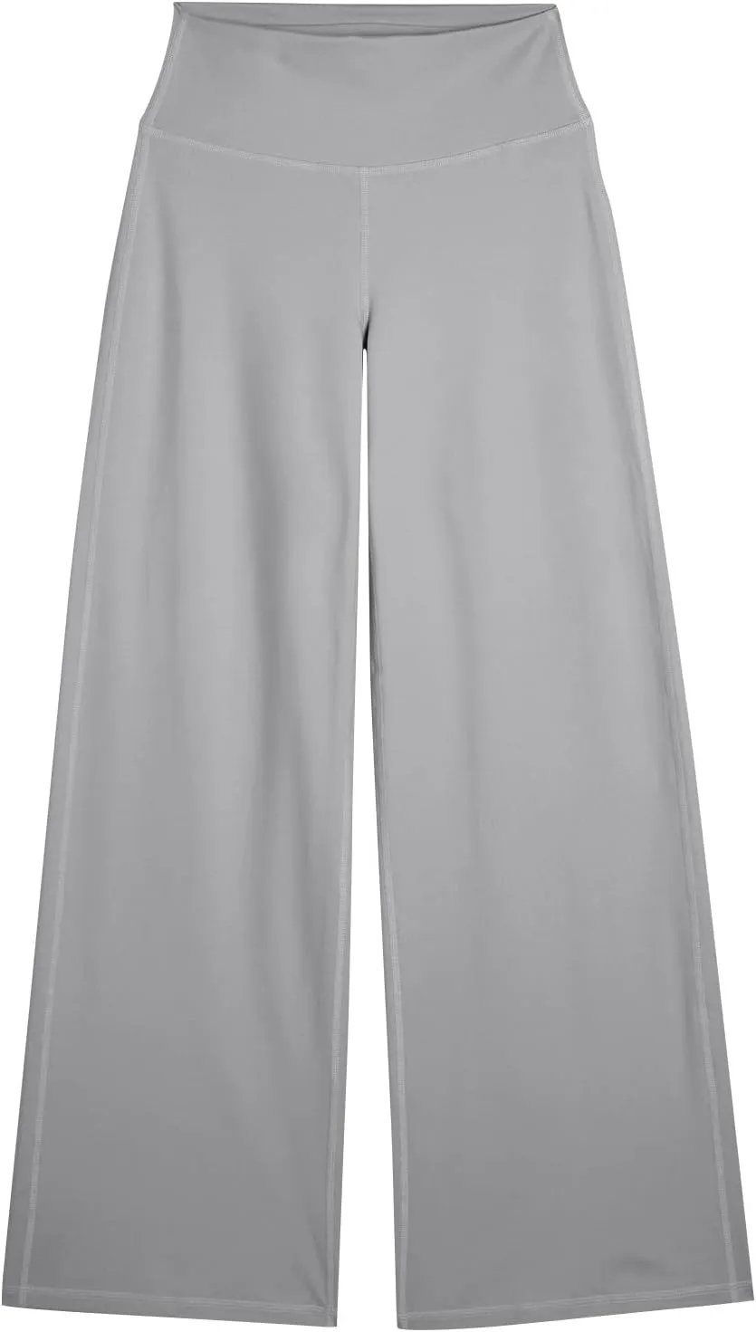 Wide Leg Yoga Pants for Women High Waisted Stretchy Tummy Control Leggings Baggy Athletic Lounge Pants with Pockets